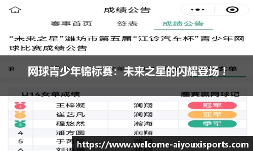 网球青少年锦标赛：未来之星的闪耀登场 !
